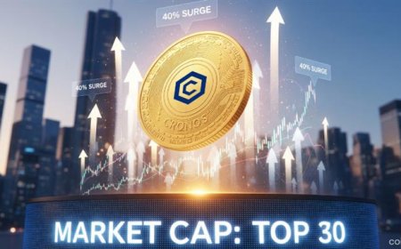 Cronos (CRO) Surges Around 40% After Major News Boosts Market Capitalization Into Top 30