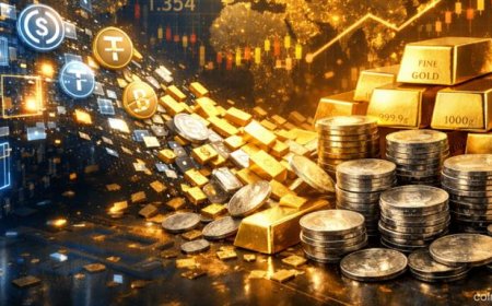 Stablecoin Market Cap Falls by $2.7B as Investors Shift Capital to Gold and Silver