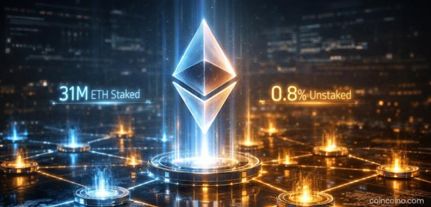 Ethereum Staking Remains Near Record Levels — Almost No One Is Unstaking, Signaling Growing Investor Confidence