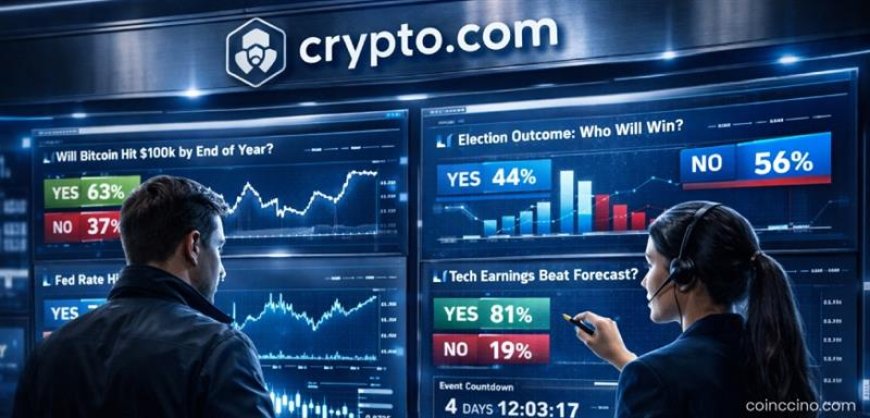 Crypto.com Launches Standalone U.S. Prediction Markets Platform, Expanding Beyond Trading