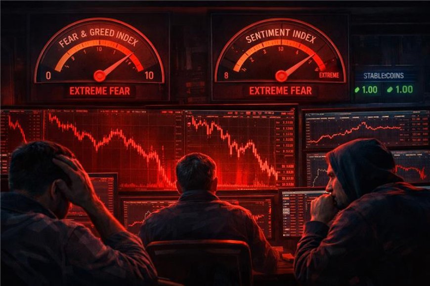 Crypto Market Sentiment Plunges Into Extreme Fear as Selling Pressure Intensifies